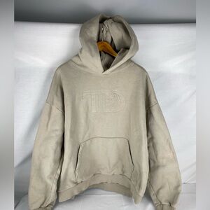 Taylor Swift TTPD The Tortured Poets Department Hoodie Beige XXL
